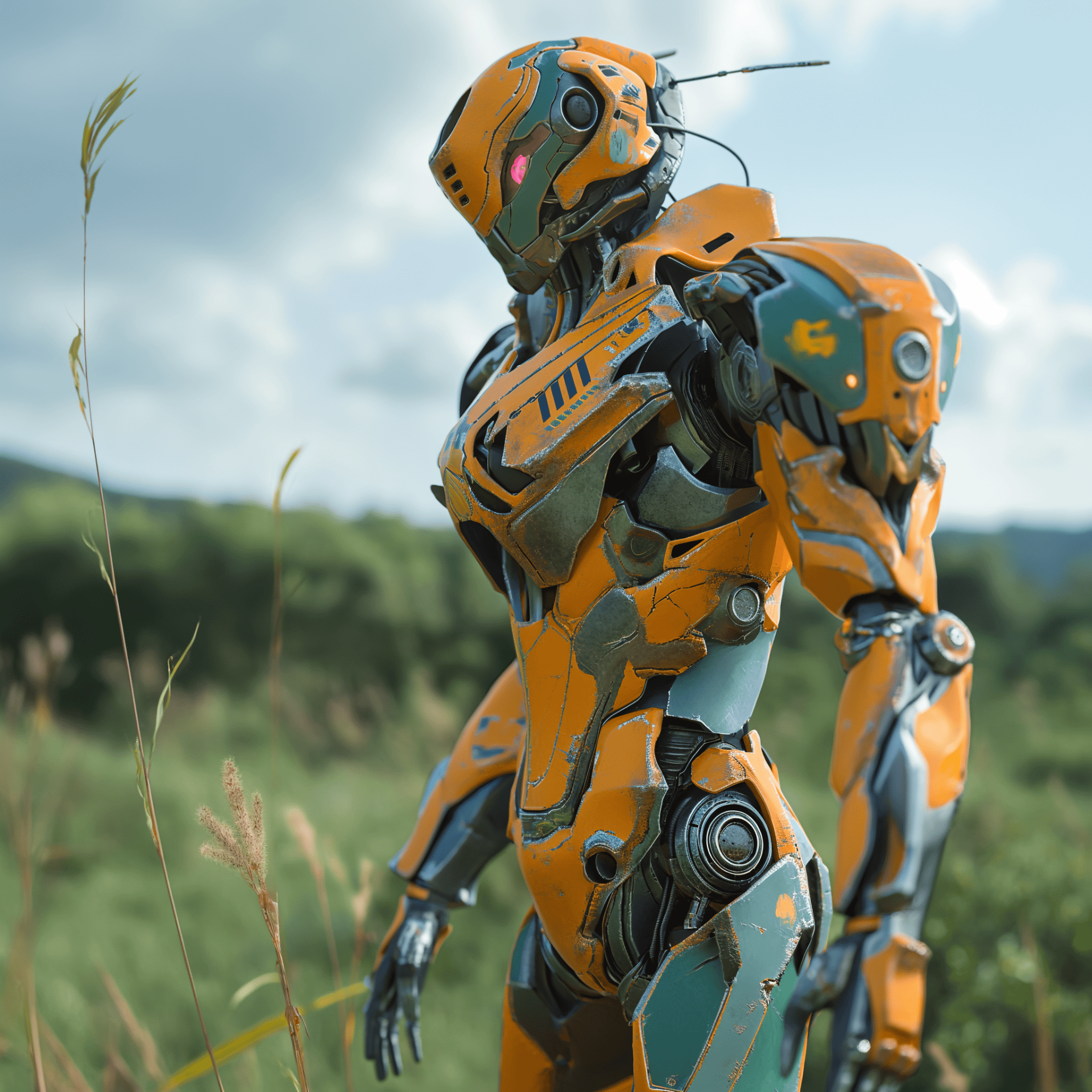 Upscale（Creative）でアップスケールしたもの。解像度は2048×2048ピクセル。あまり大きくは描き直さないものの、一部ディテールを別の要素で描き直している。