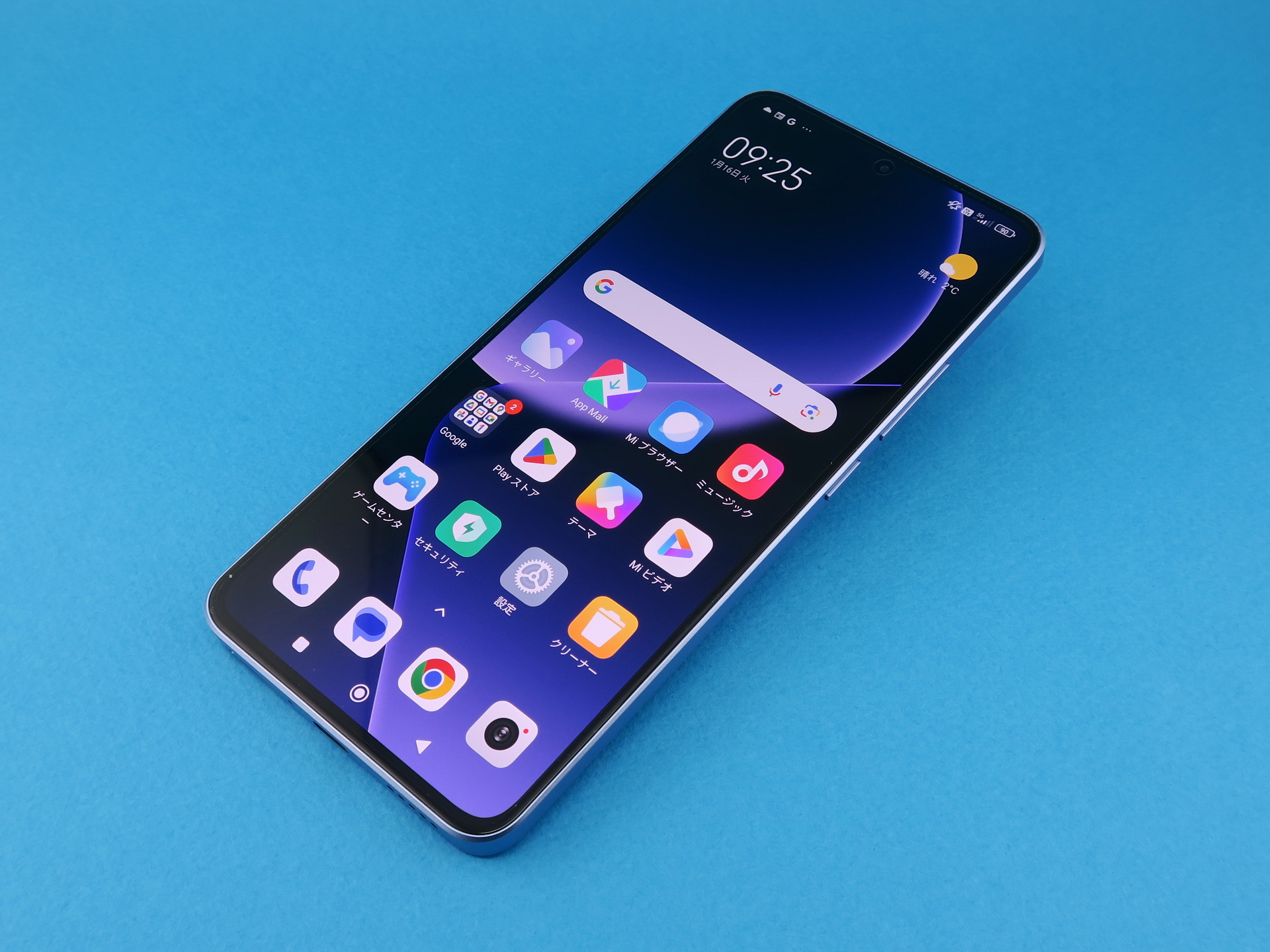 シャオミ／ソフトバンク 「Xiaomi 13T Pro」、163mm（高さ）×76mm（幅）8.5mm（厚さ）、8.6mm（アルパインブルーのみ）、206g（重さ）、206g（アルパインブルーのみ）、アルパインブルー（写真）、メドウグリーン、ブラックをラインアップ