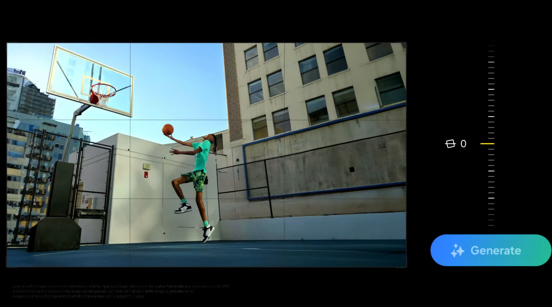 編集機能で傾きを調整