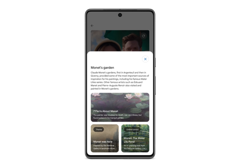 スタイルである「モネの庭」についての説明を確認できる