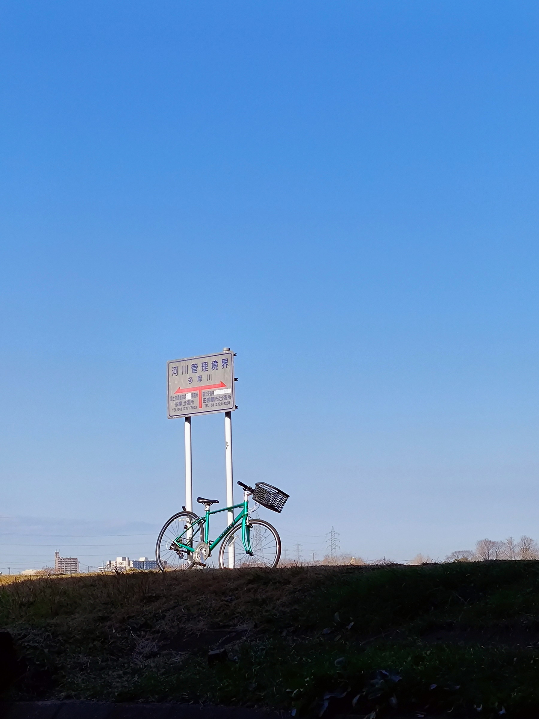 多摩川河川敷のワンシーン。やや線が太い印象を受けるが、スカッとヌケがよく気持ちいいカットになった。