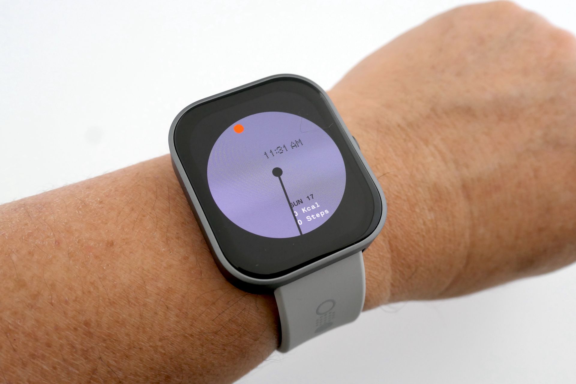 スマートウォッチでは大きめの1.96インチのディスプレイを搭載