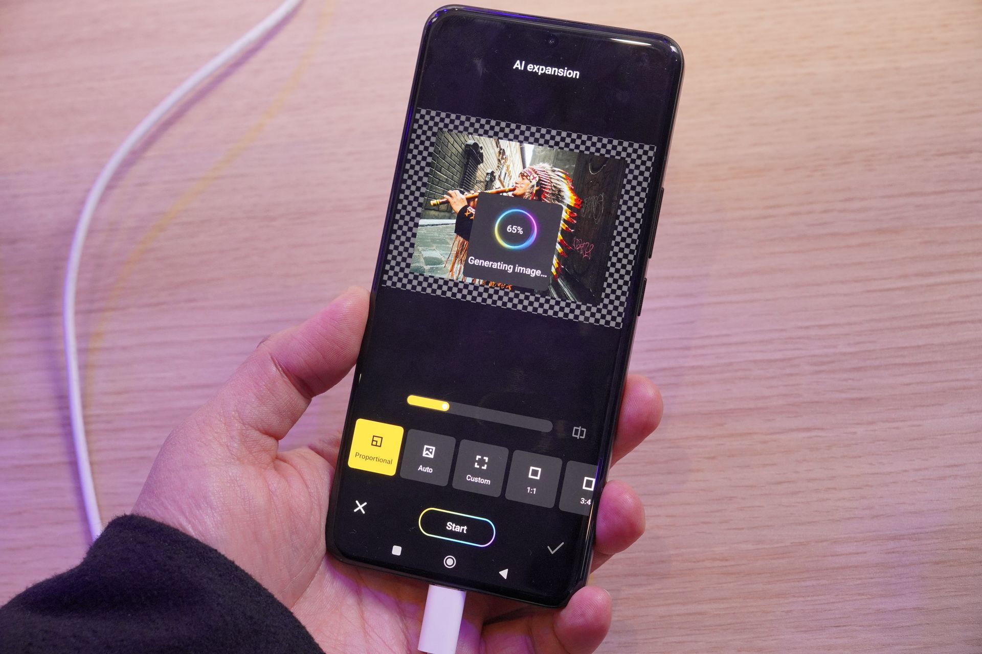 写真の外側を書き足すAI expansion