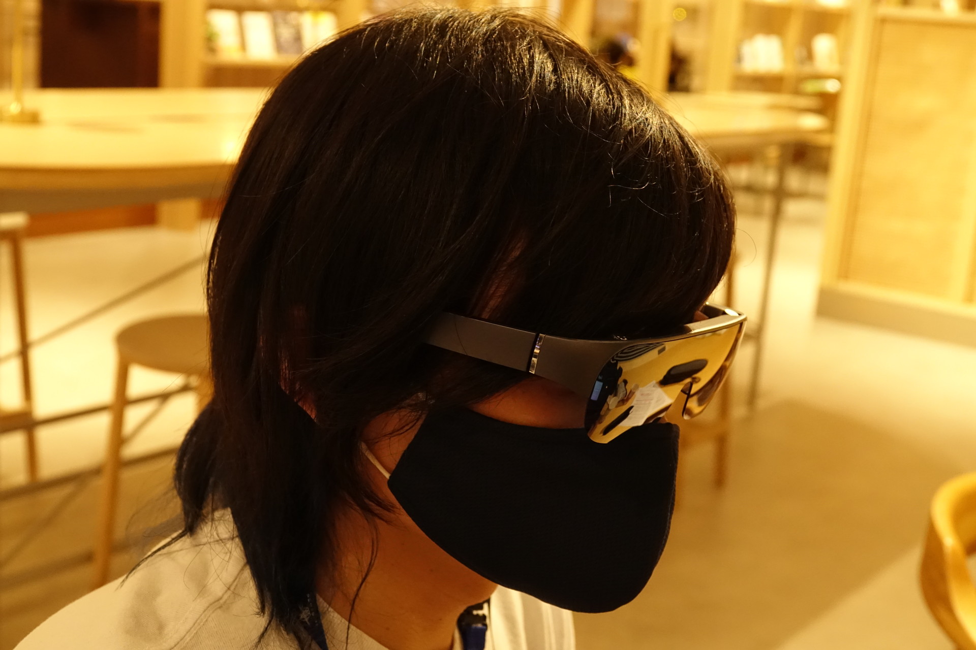 実際に装着した様子