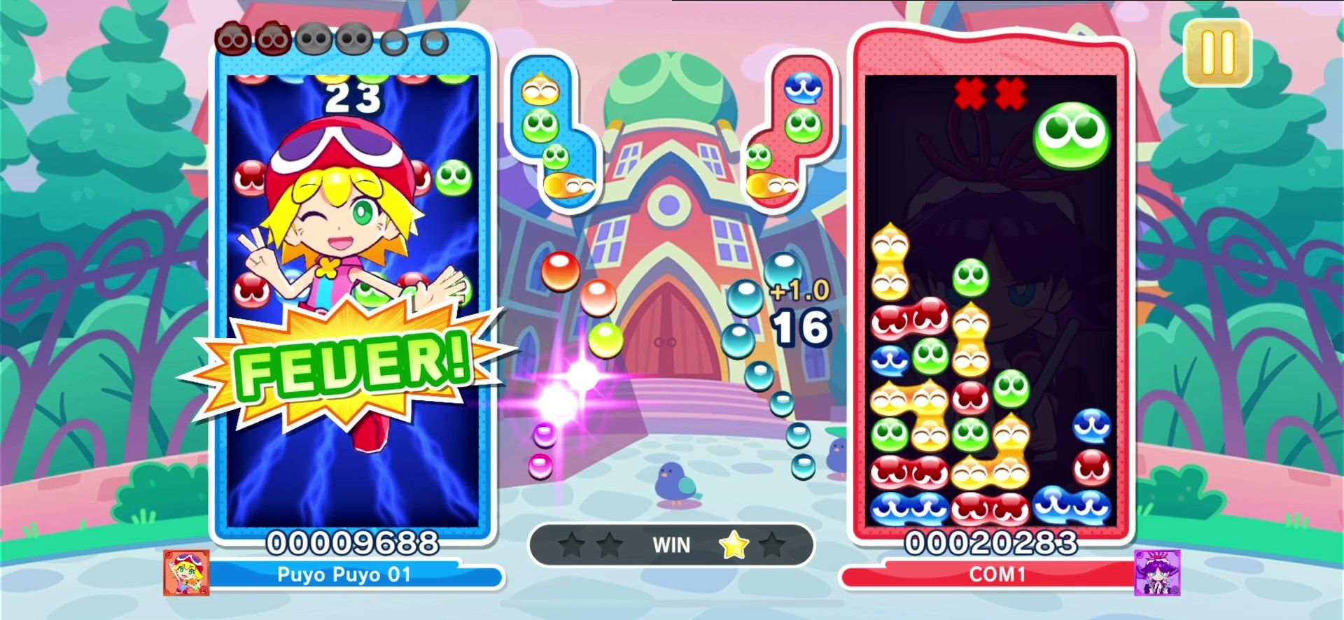 おじゃまぷよを相殺してフィーバーゲージを貯める「ぷよぷよフィーバー」