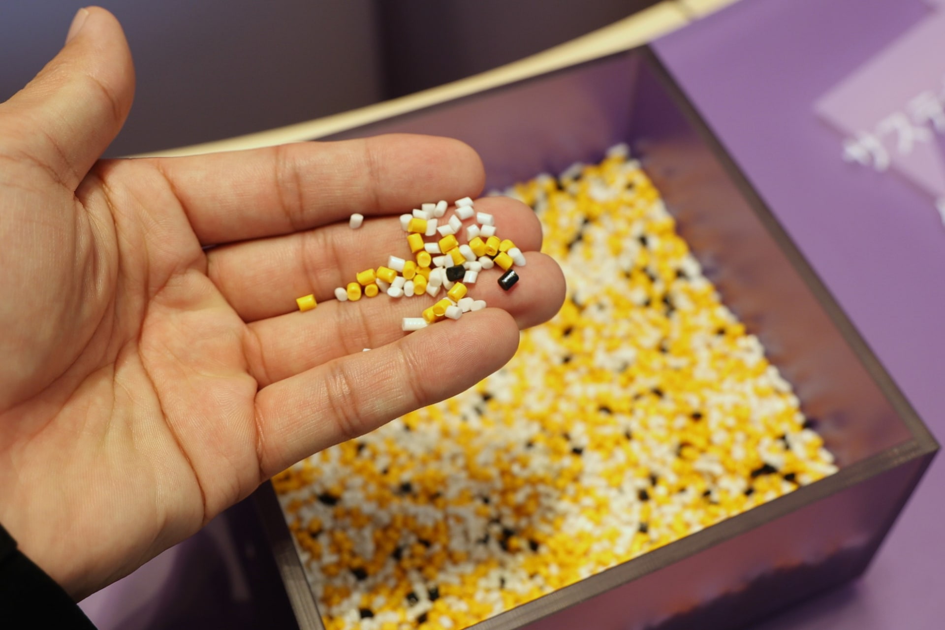 通常製品のプラスチックチップ