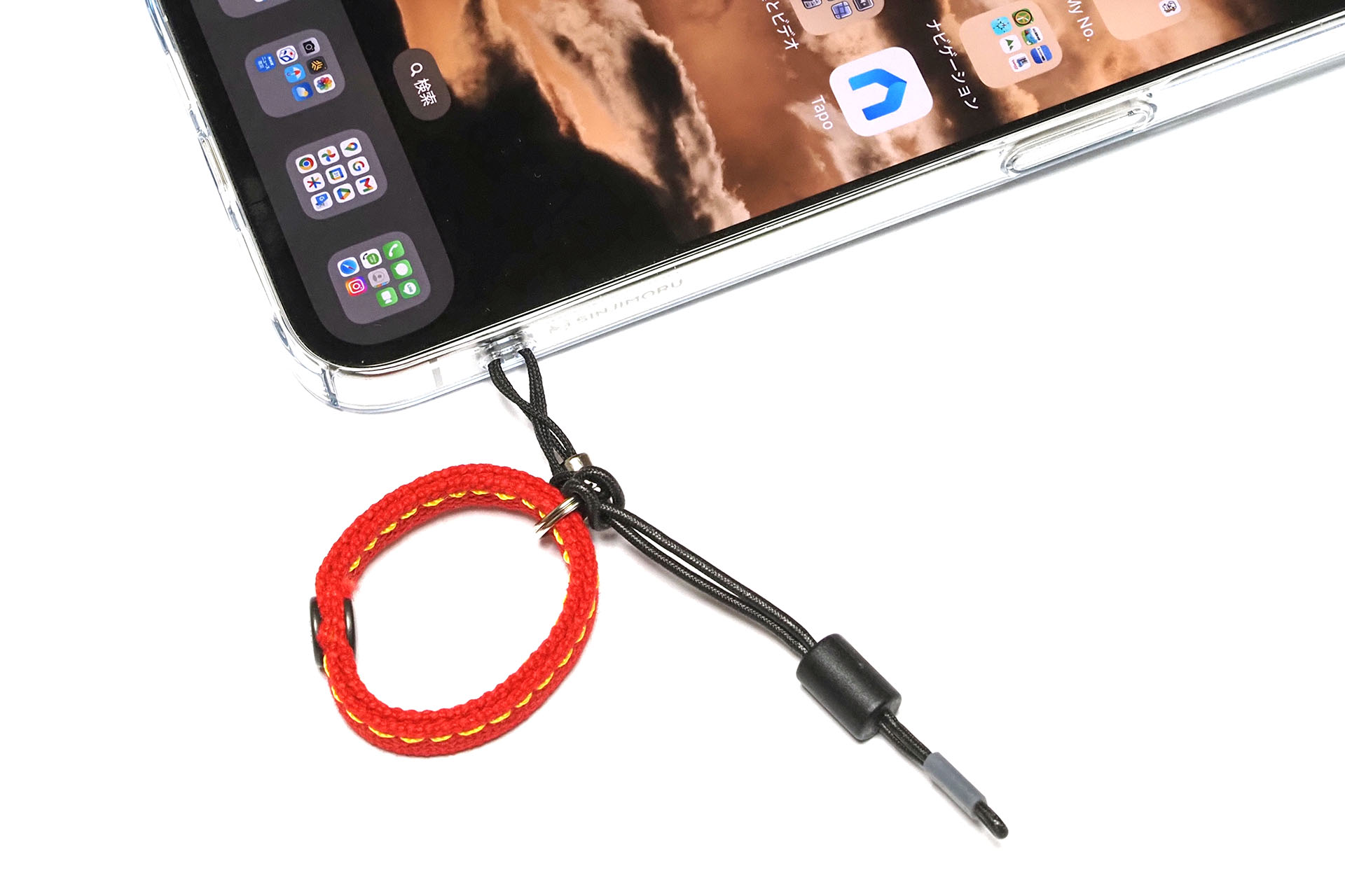 スマートフォン側のリングパーツに、Maglinkのパーツを接続。