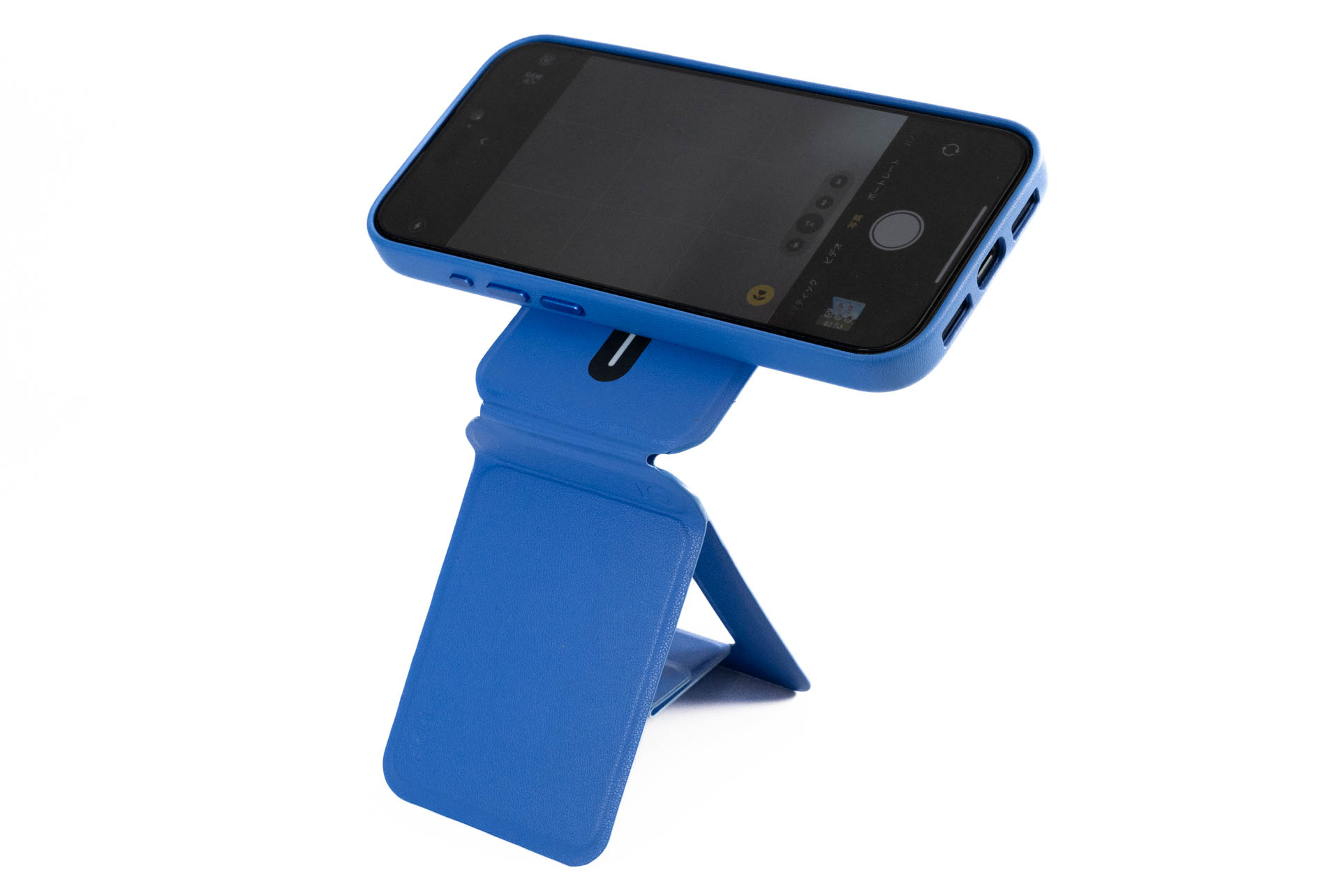 さらに奥に倒せば俯瞰撮影モードになる