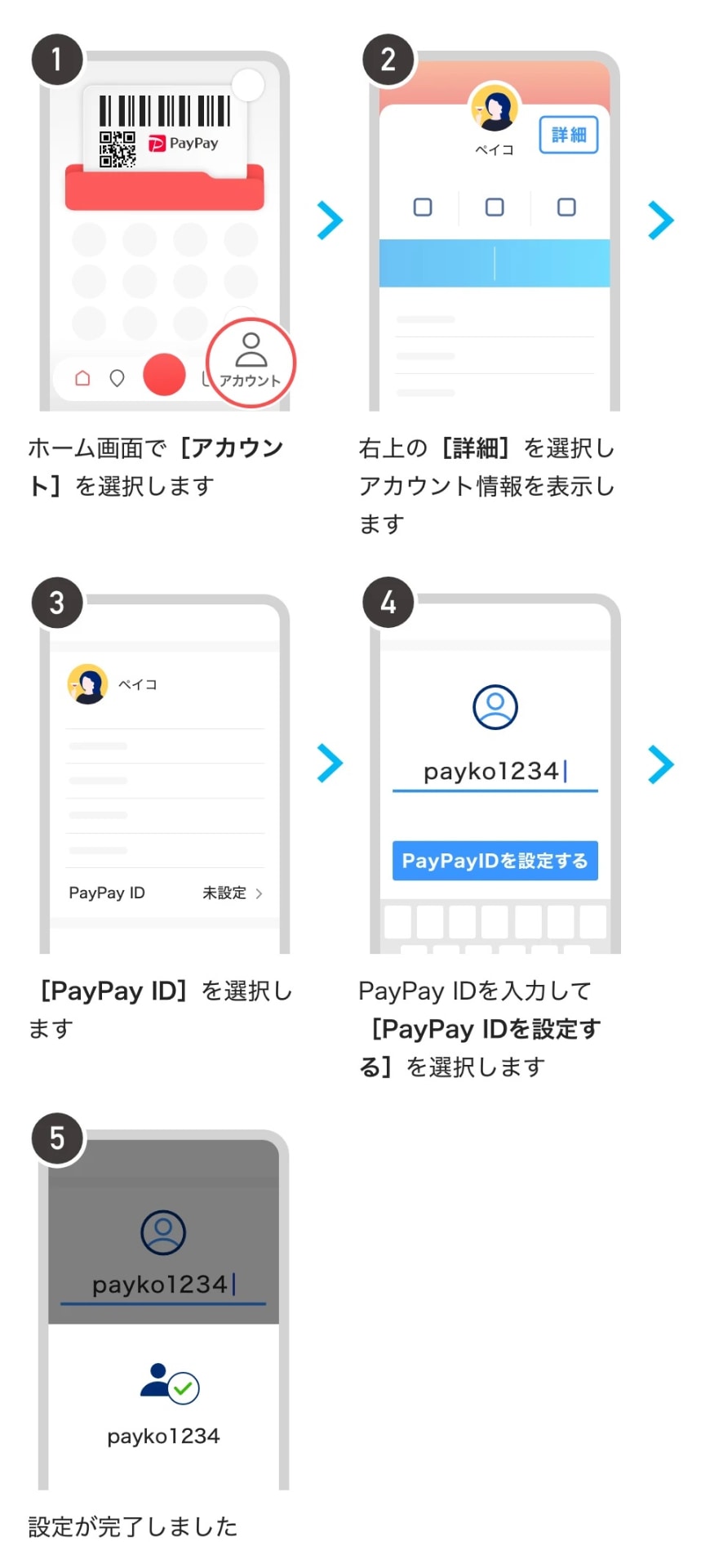 PayPay IDの設定方法