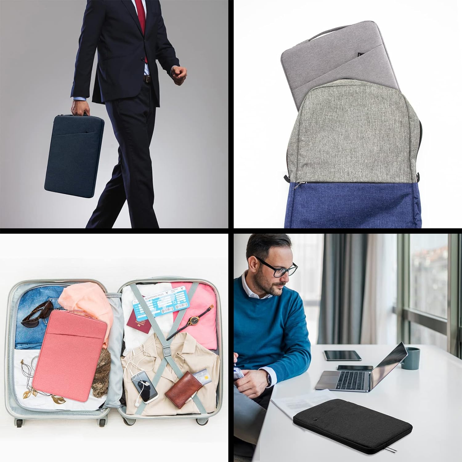 縦向きに持つケースだ。縦型を選んだのは、「あーコレならバックパックとかに入れやすいかなー」と思ったから。実際にバックパックなどに出し入れしやすい。また薄いケースなので、横向きのバッグなどにも違和感なく入れられる。※画像はAmazon商品ページから抜粋。