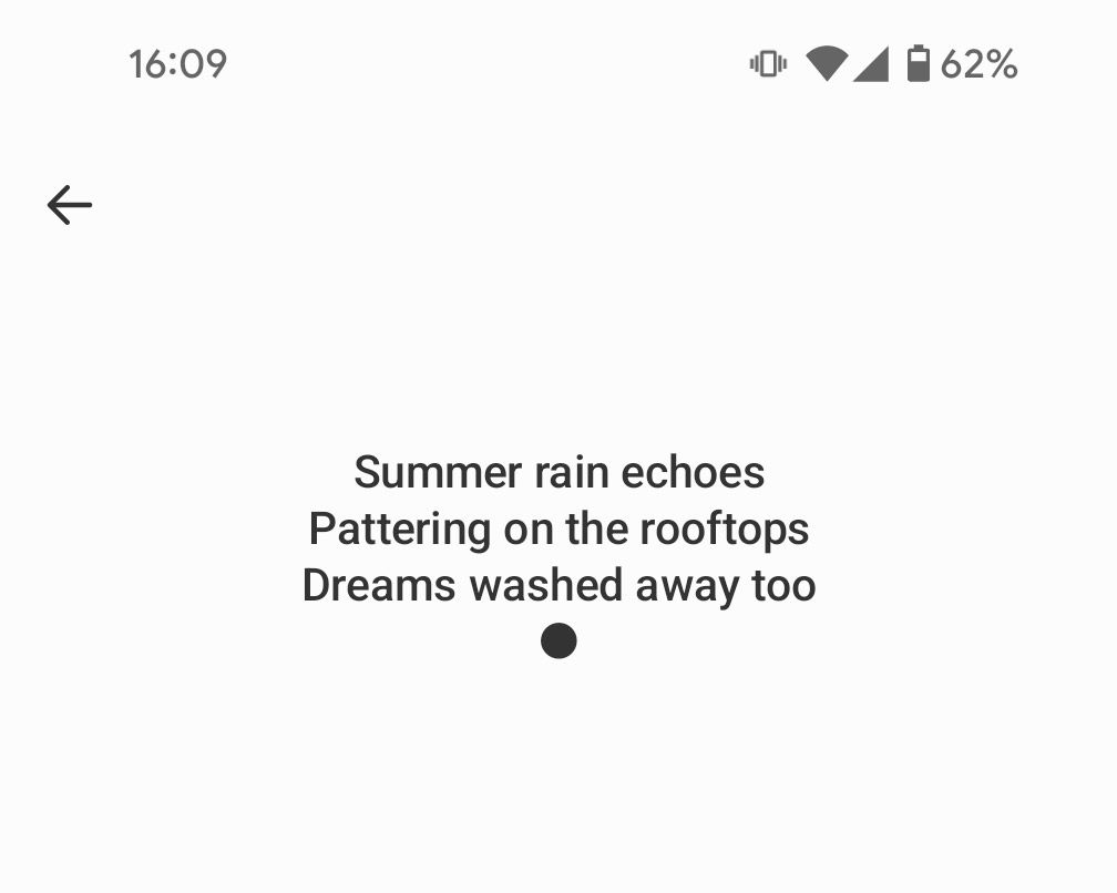 違うパターンの俳句もランダムで表示される