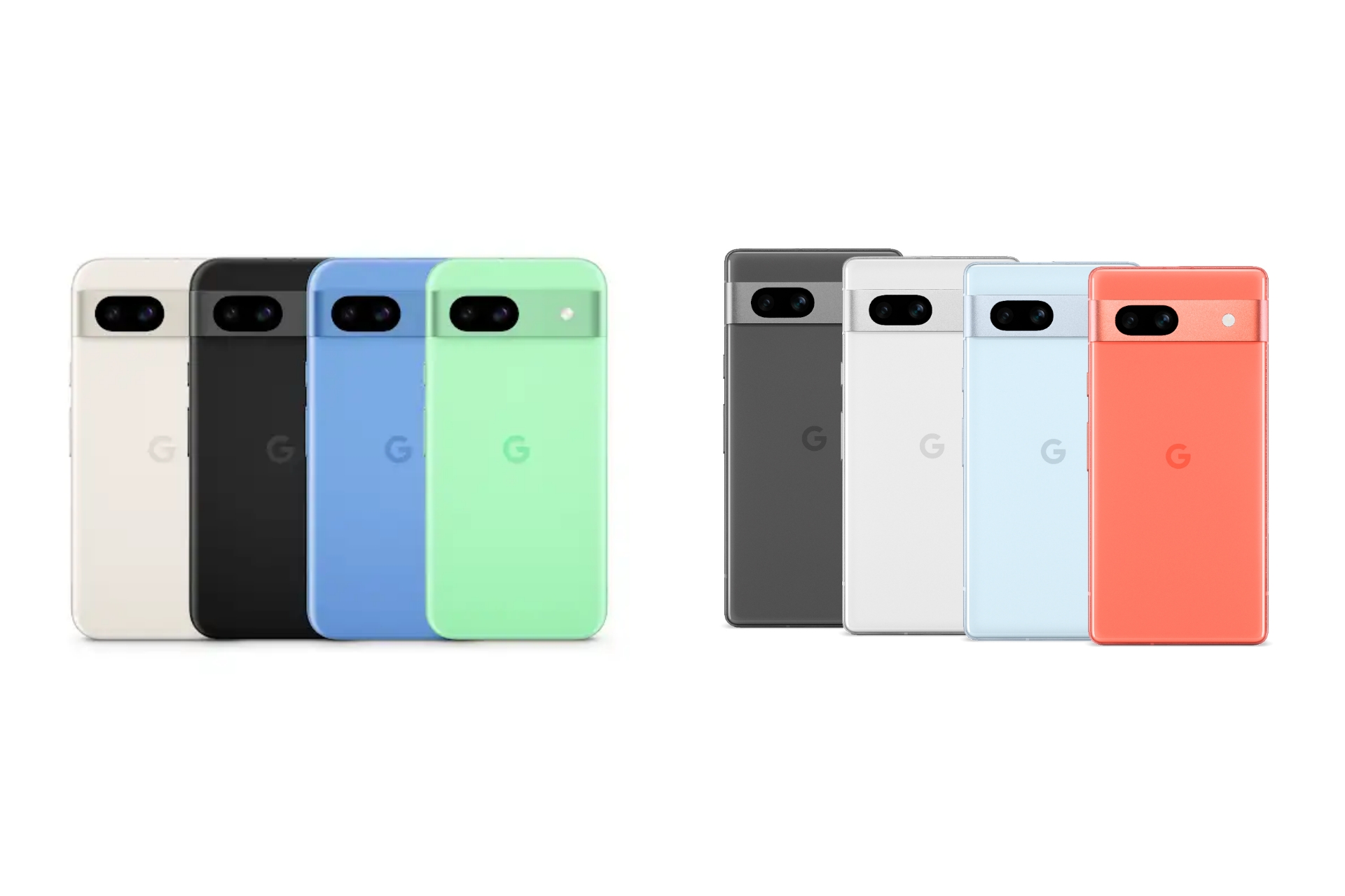 左：Pixel 8a、右：Pixel 7a