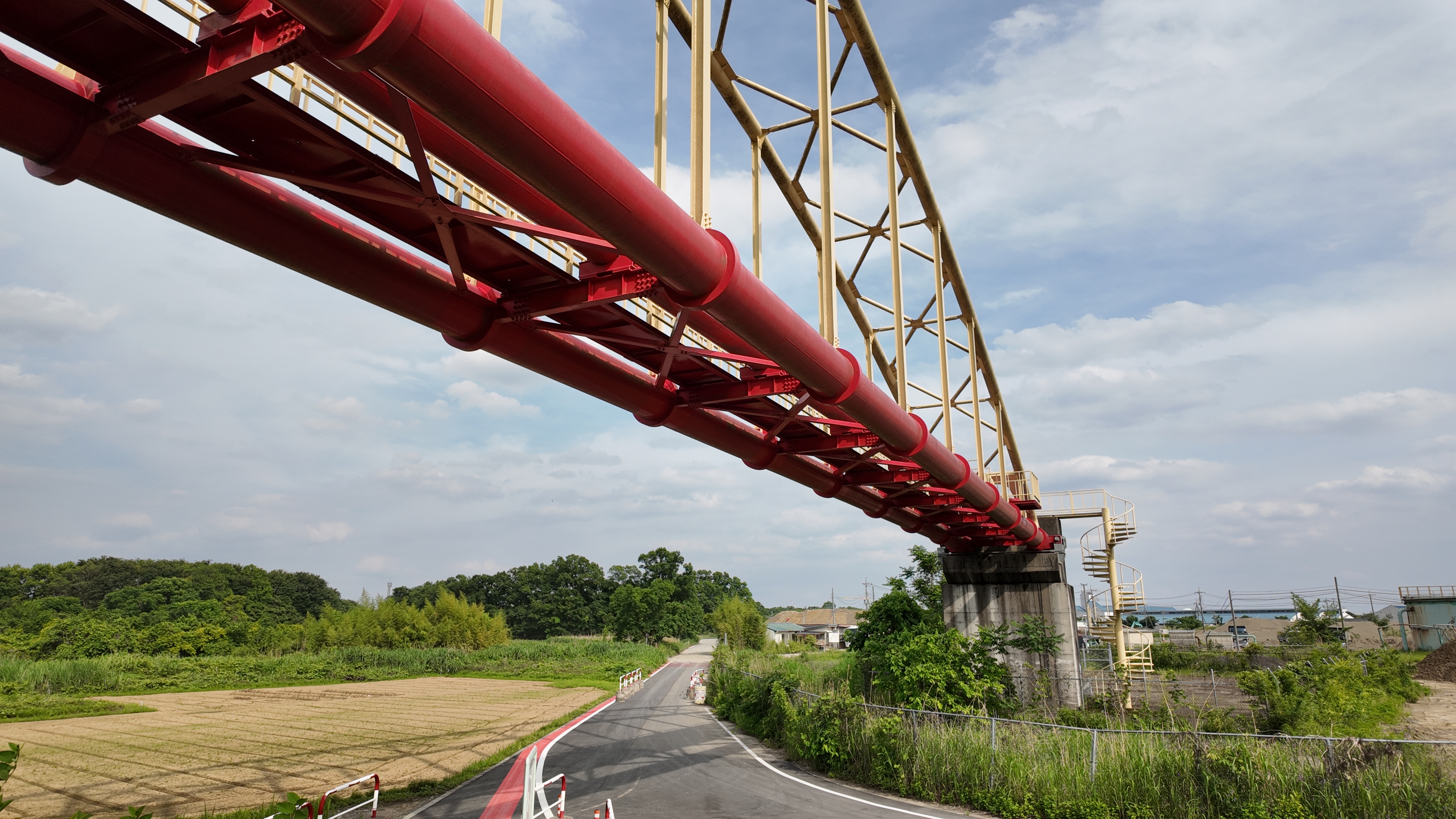 同じ位置から撮った静止画。