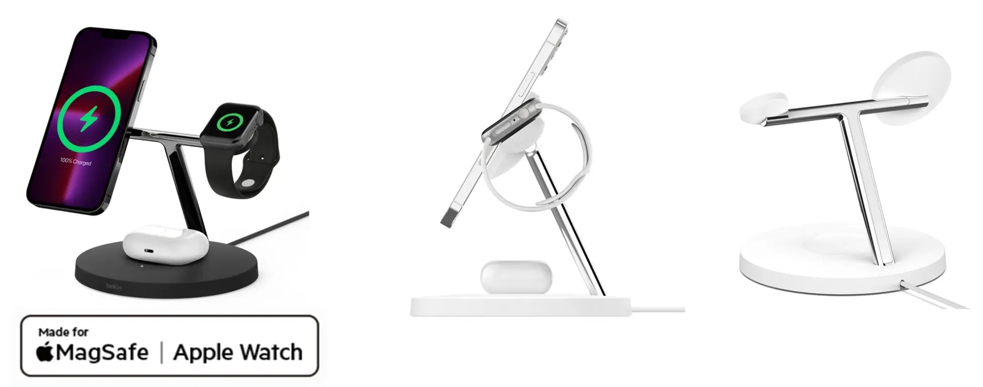 BoostCharge Pro MagSafe対応3-in-1ワイヤレス充電器15W
