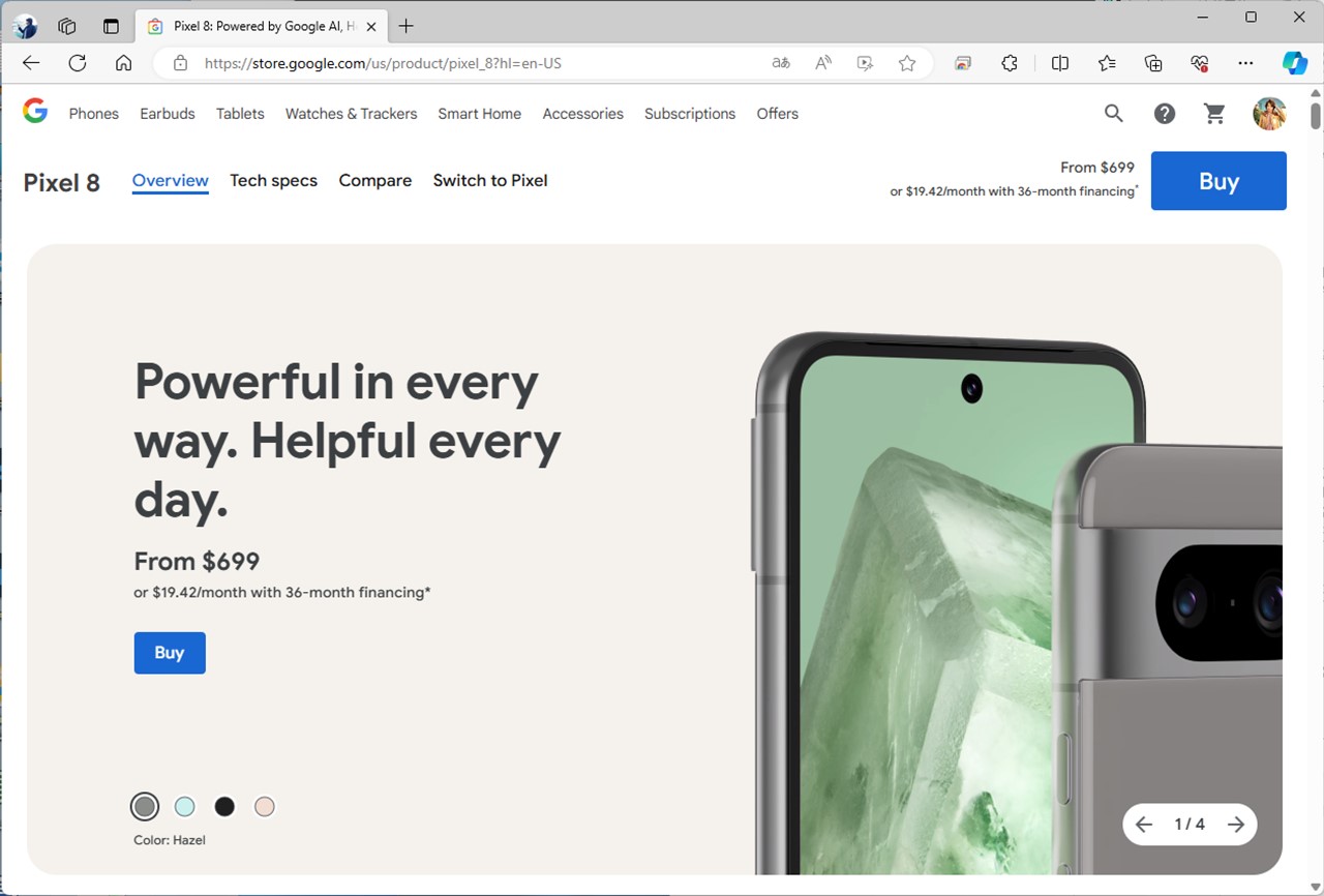 699ドルのPixel 8は、日本で11万2900円。こちらの方が実レートに近い