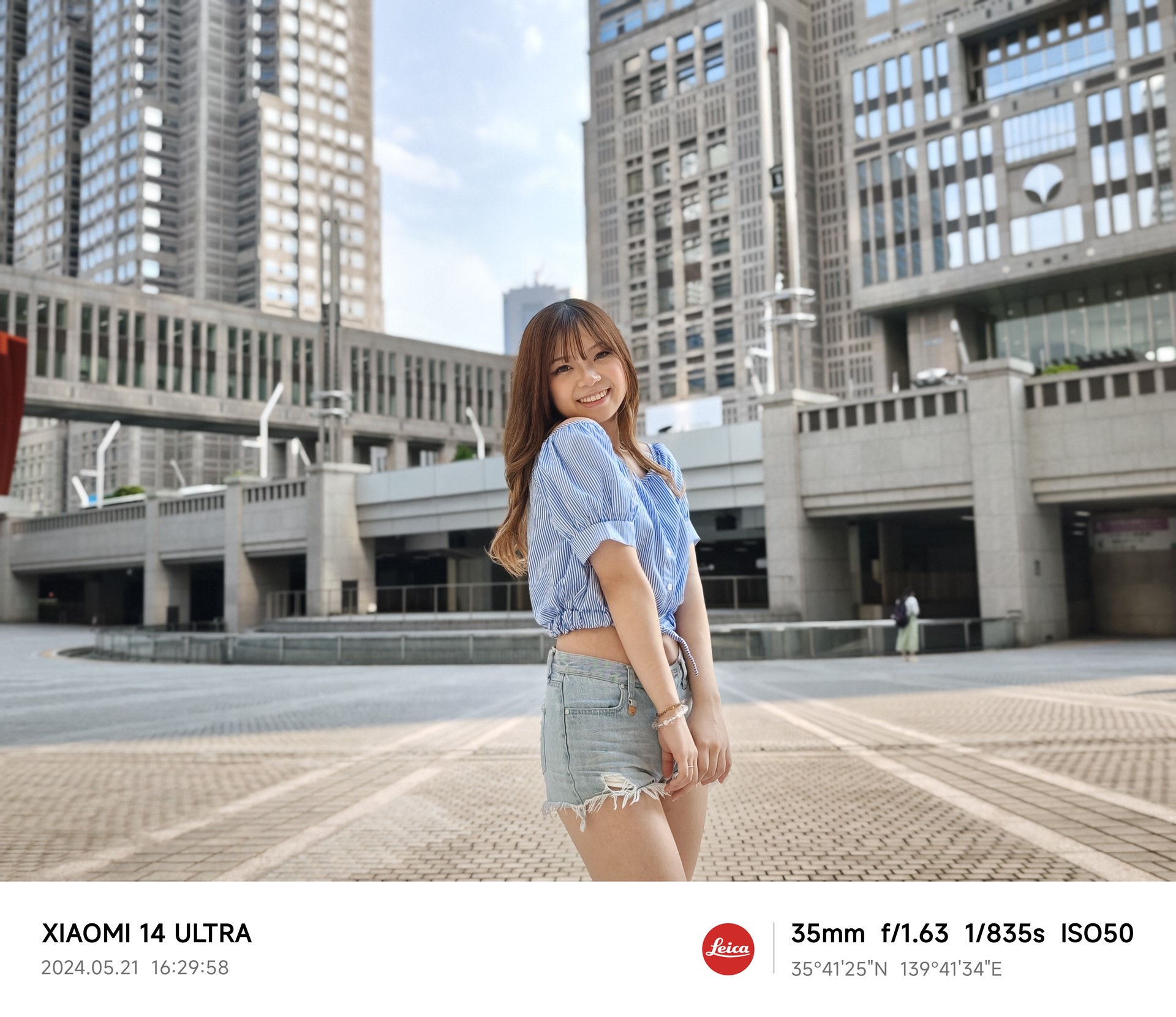 ポートレートで［35mm］を選択して撮影