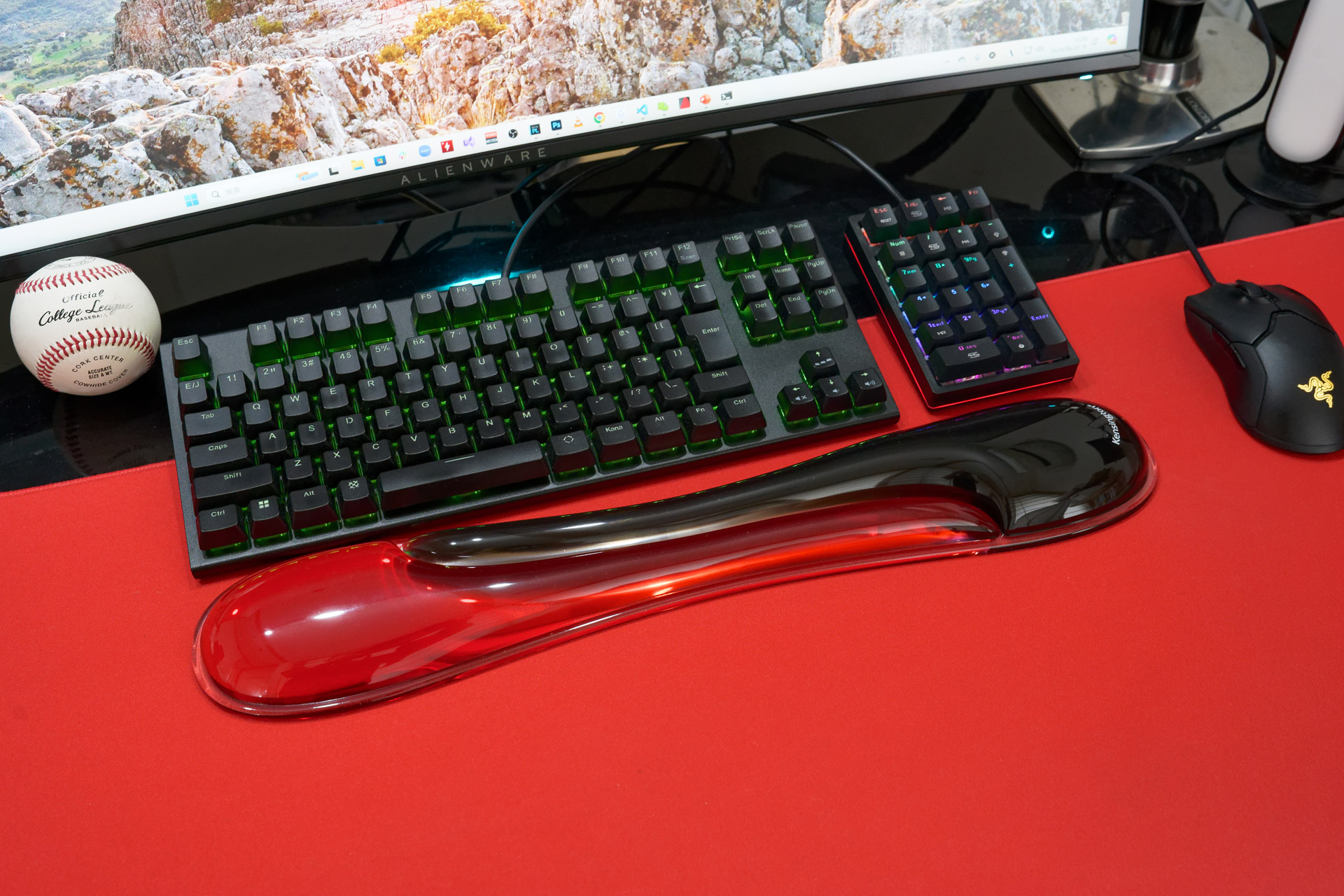 キーボード前にセット