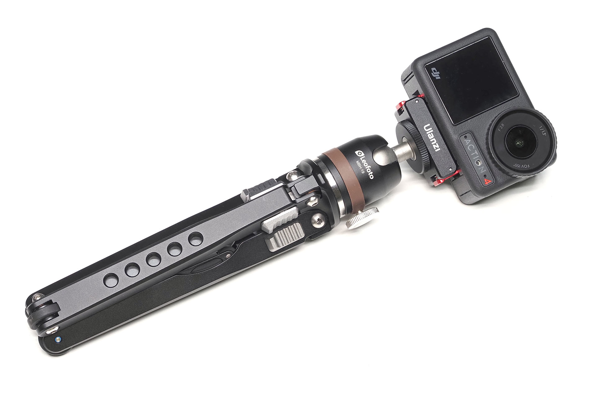 愛用のミニ三脚をDJI「クイックリリース設計」対応にした。いつもよく使う機材に対して手軽にOsmo Action 4を着脱できてスゲく快適♪