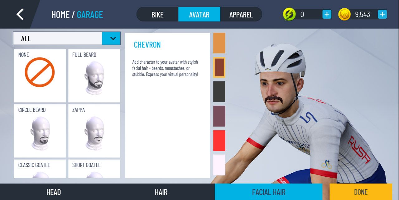 アバターの見た目をカスタマイズ