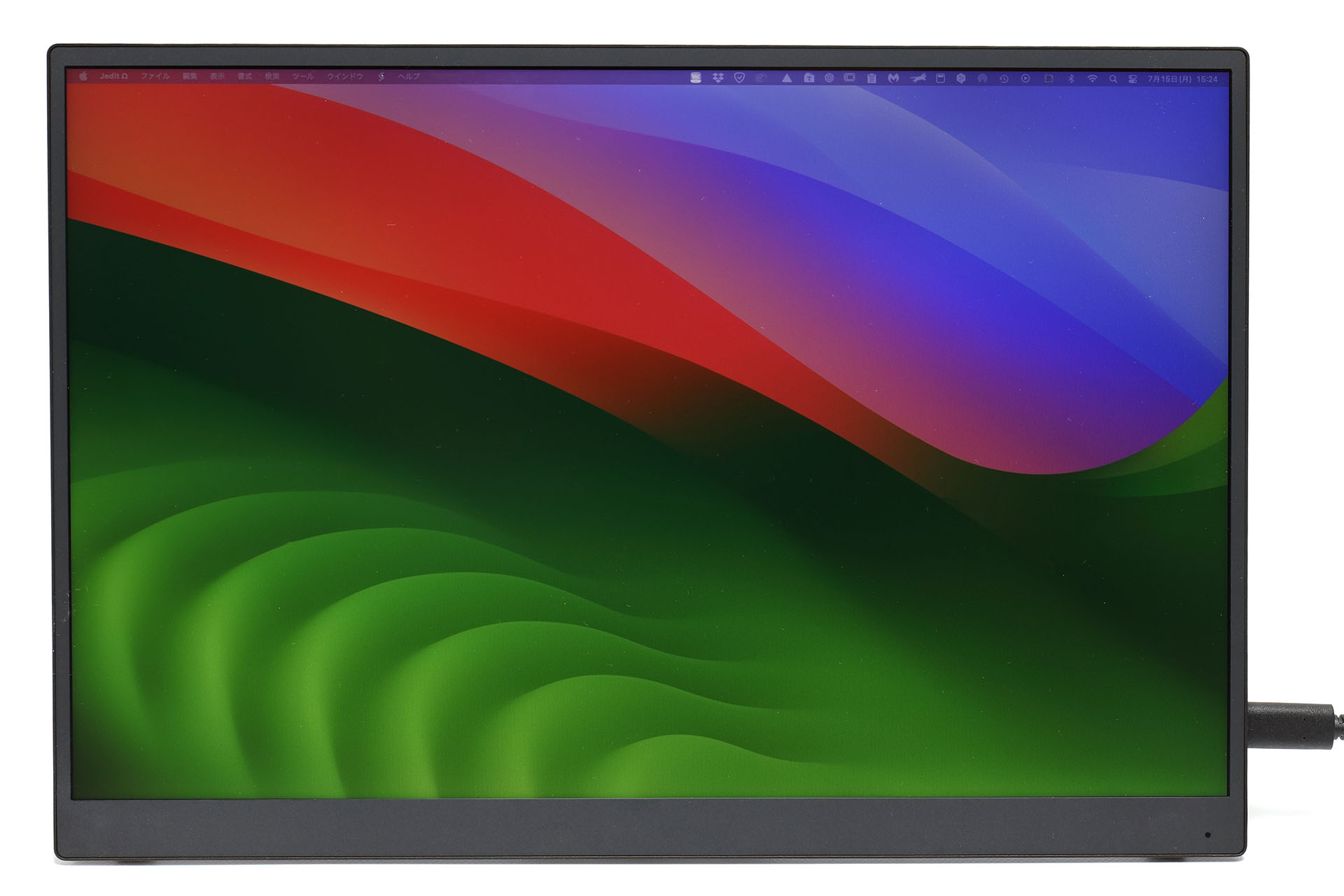 VAIOのモバイルモニターディスプレイ「VAIO Vision+ 14」。世界最軽量約325gという軽さが大きな特徴だが、全体的に非常に扱いやすい製品に仕上がっていると感じた。