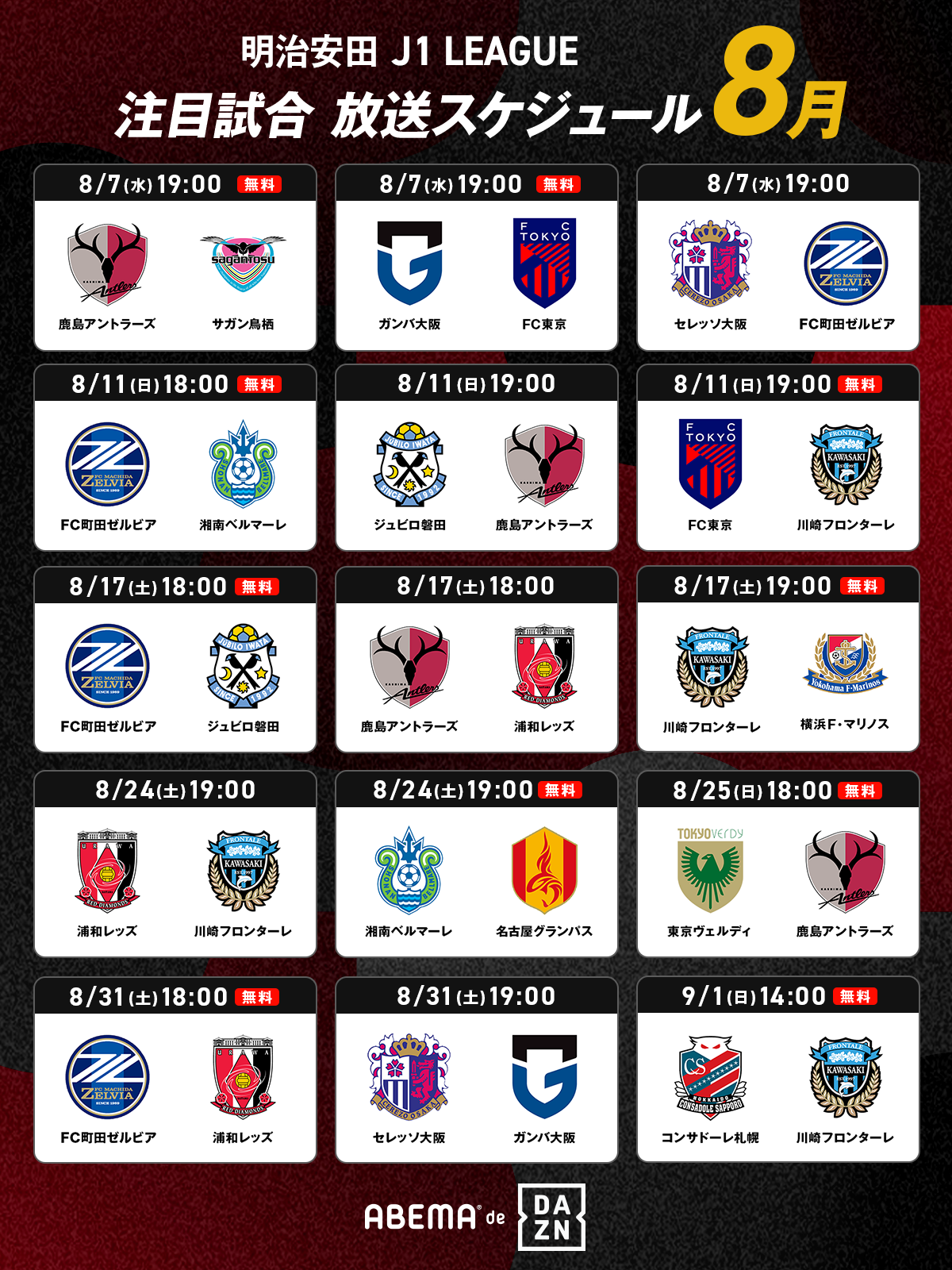 アベマサッカーX投稿より