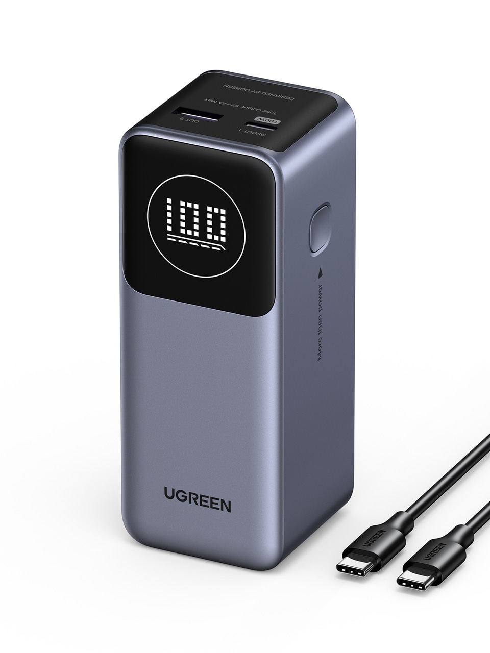 UGREENからモバイルバッテリー新製品、「4万8000mAh/合計300W