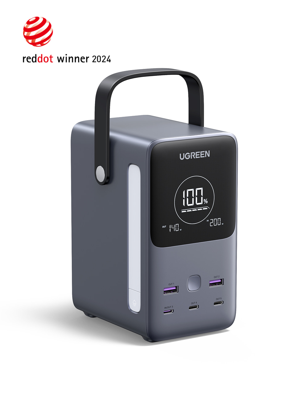 UGREENからモバイルバッテリー新製品、「4万8000mAh/合計300W