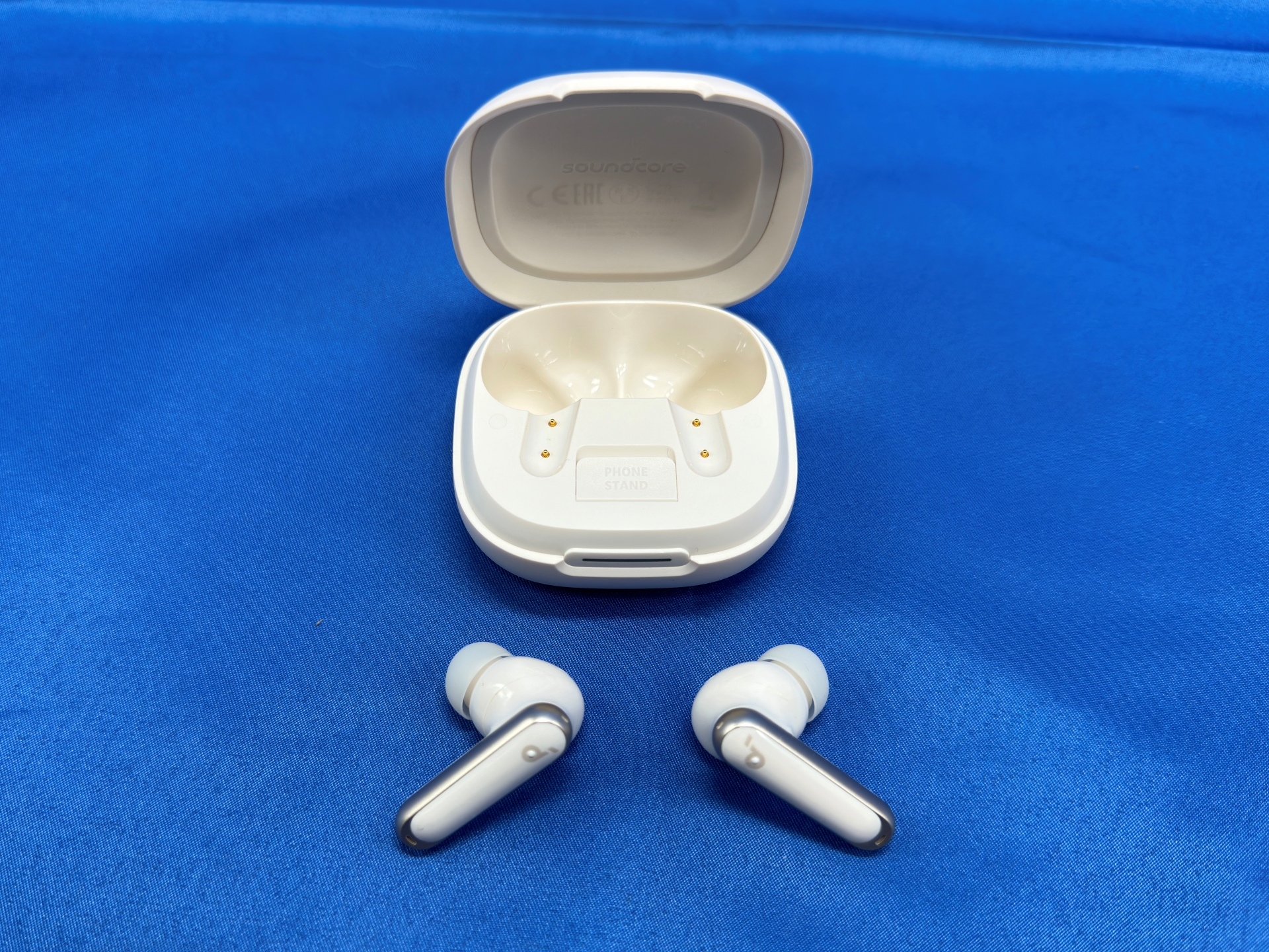 今回はオフホワイトを使用。そのほか、ブラック、ネイビー、パープルを合わせた4色展開