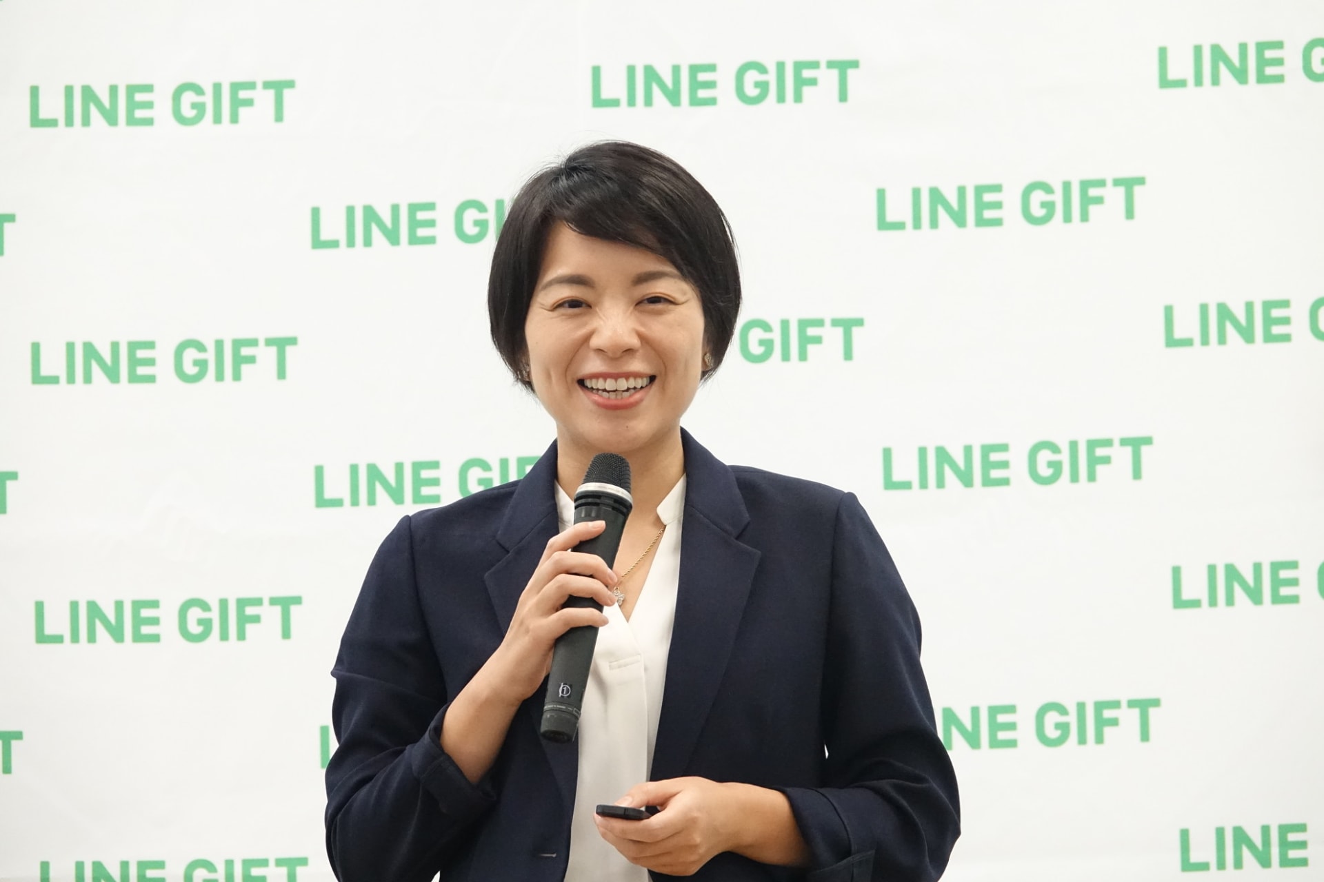 LINEヤフー 執行役員 ソーシャルコマース統括本部長の嘉戸彩乃氏。LINEモバイルの立ち上げや代表取締役社長を歴任
