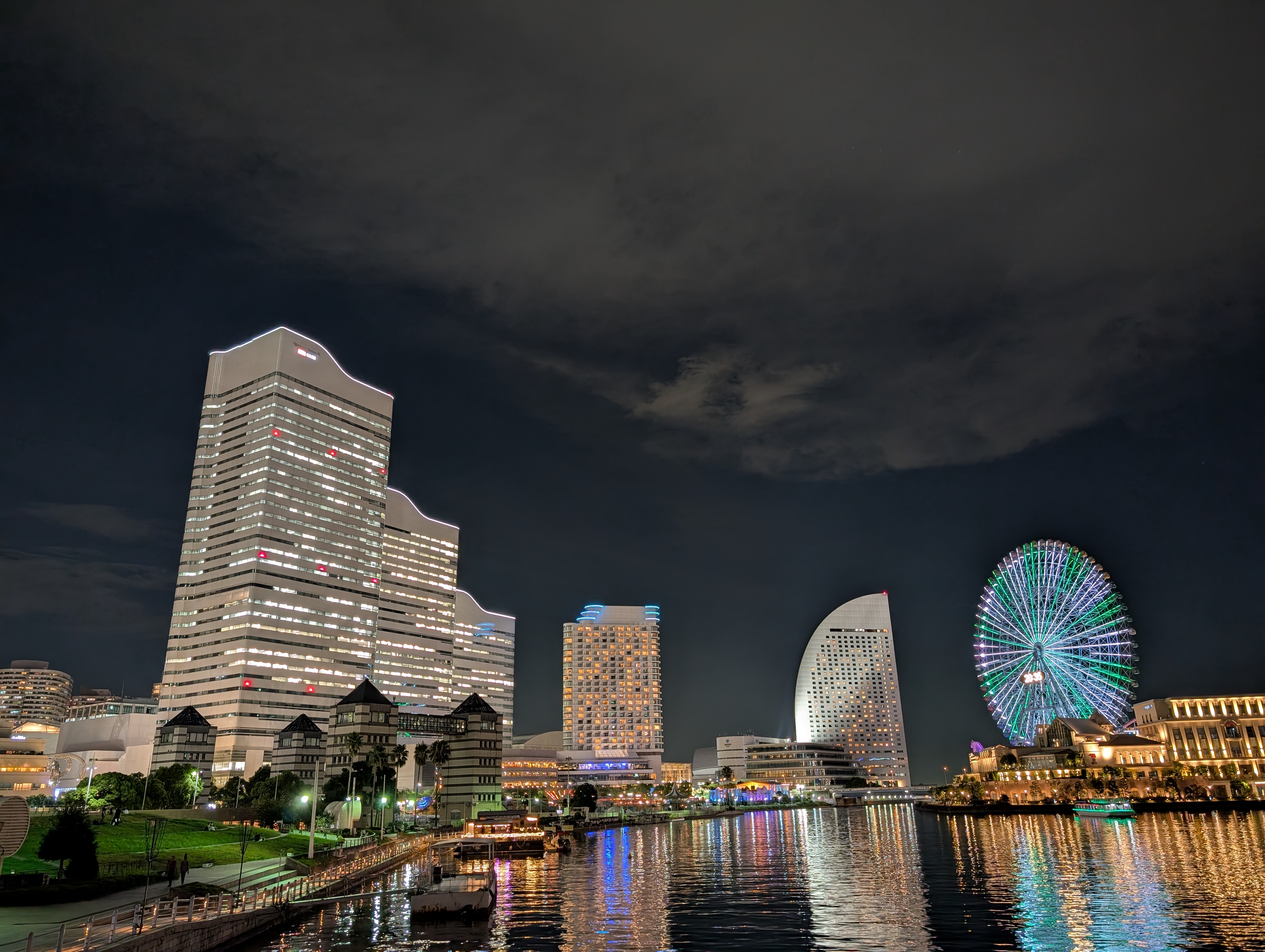 「夜景モード」の1倍で撮影