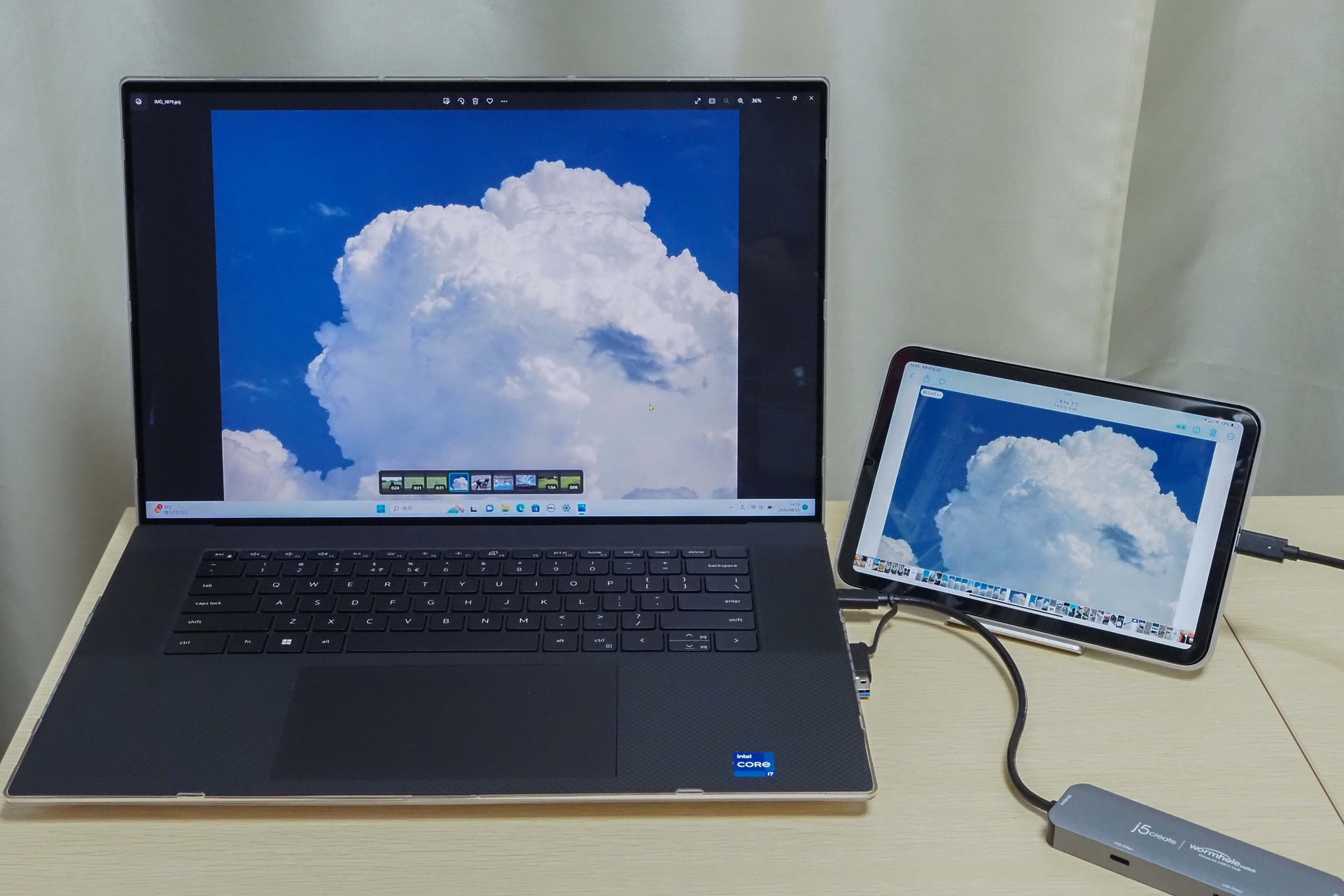 わずかな操作で、iPhone/iPad・Windowsパソコン間にてファイルコピーができる。コピー速度も速い。