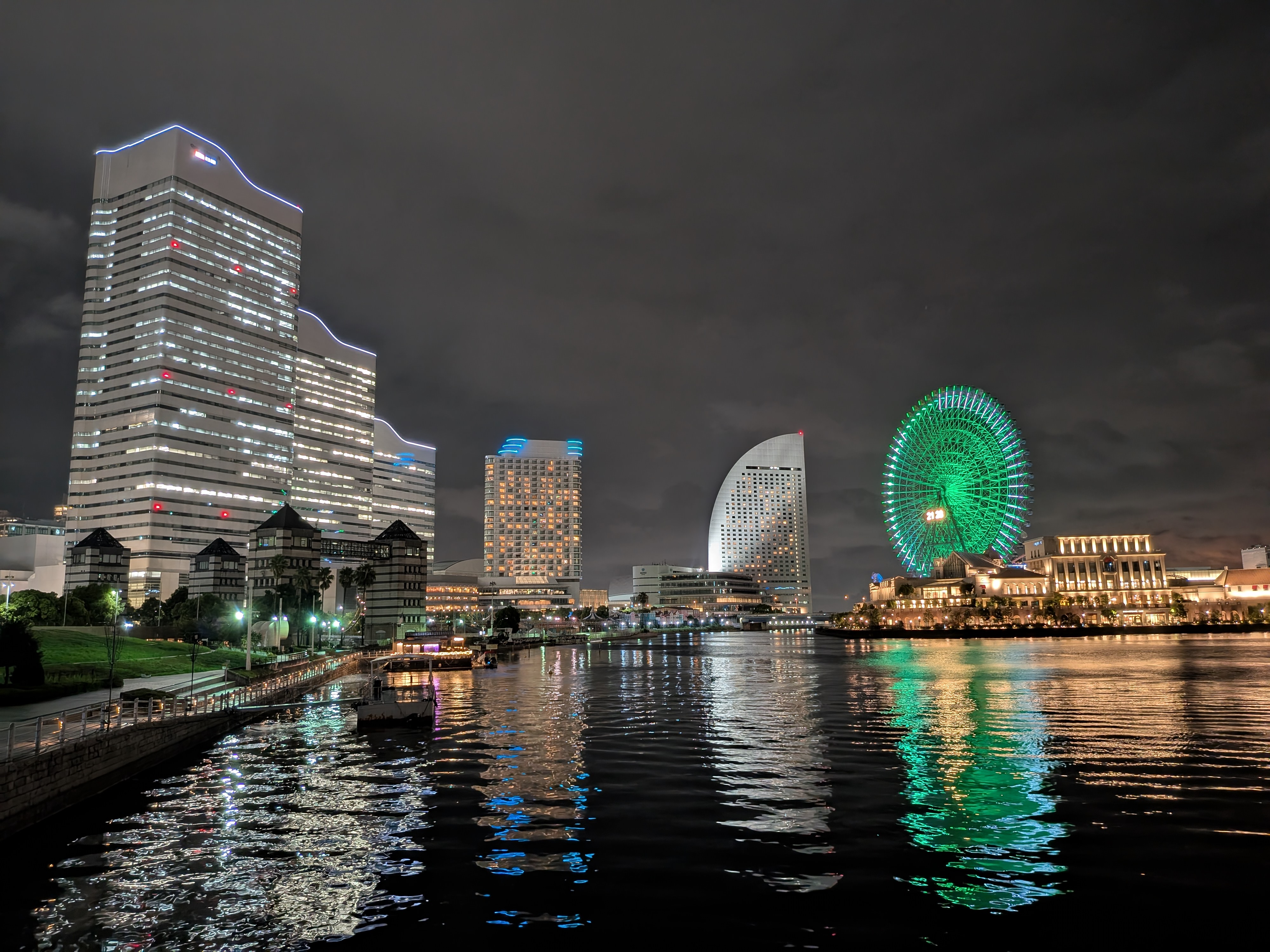 「夜景モード」の1倍で撮影