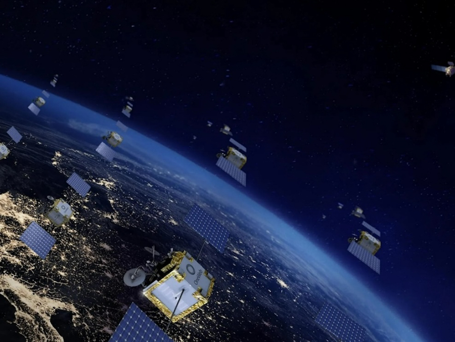 「Eutelsat OneWeb」の低軌道衛星イメージ