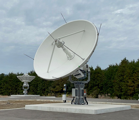 「Eutelsat OneWeb」の地球局アンテナ