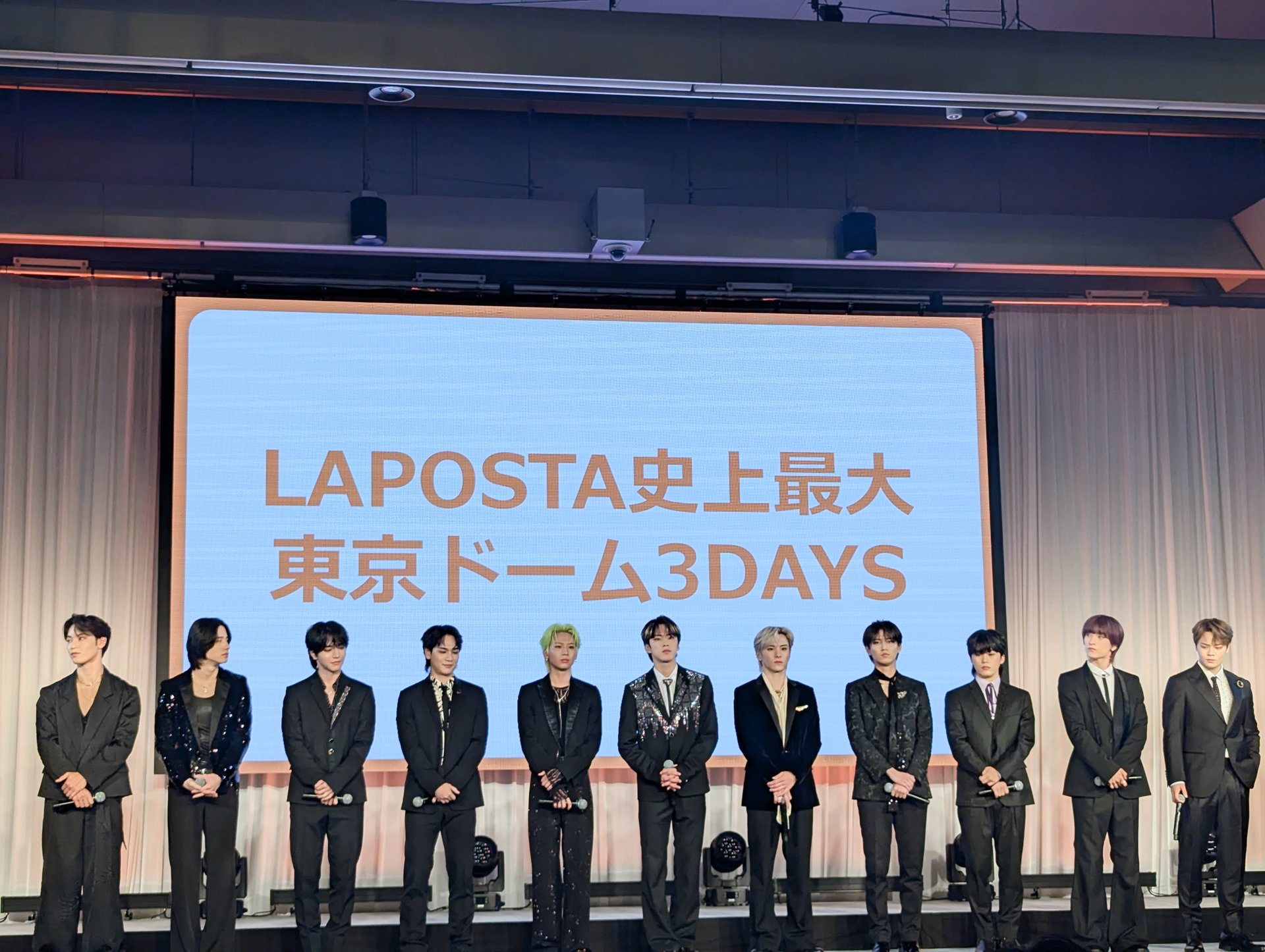 “LAPOSTA史上最大”と銘打たれ、来場者数100万人を目指す。写真はJO1のメンバー