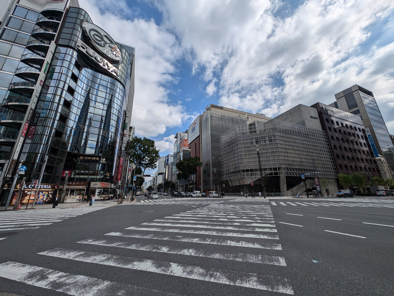 現在の対象エリアとなっている銀座