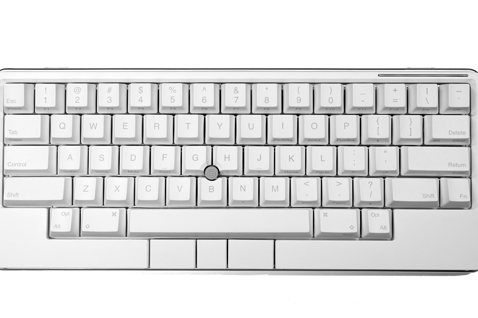 「HHKB Studio 雪」を上から見た様子。