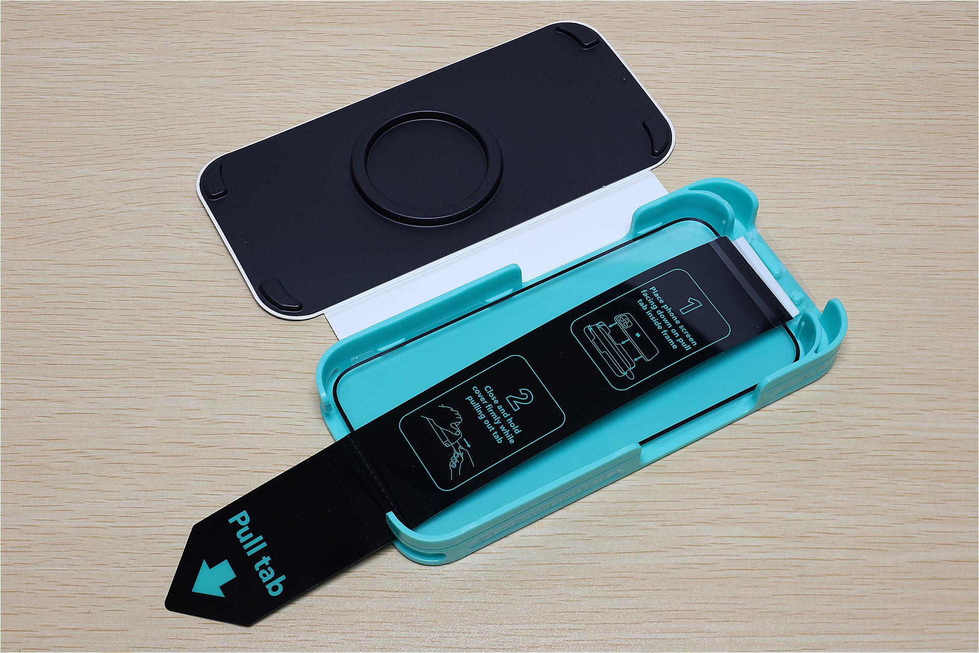 治具を開いて……。