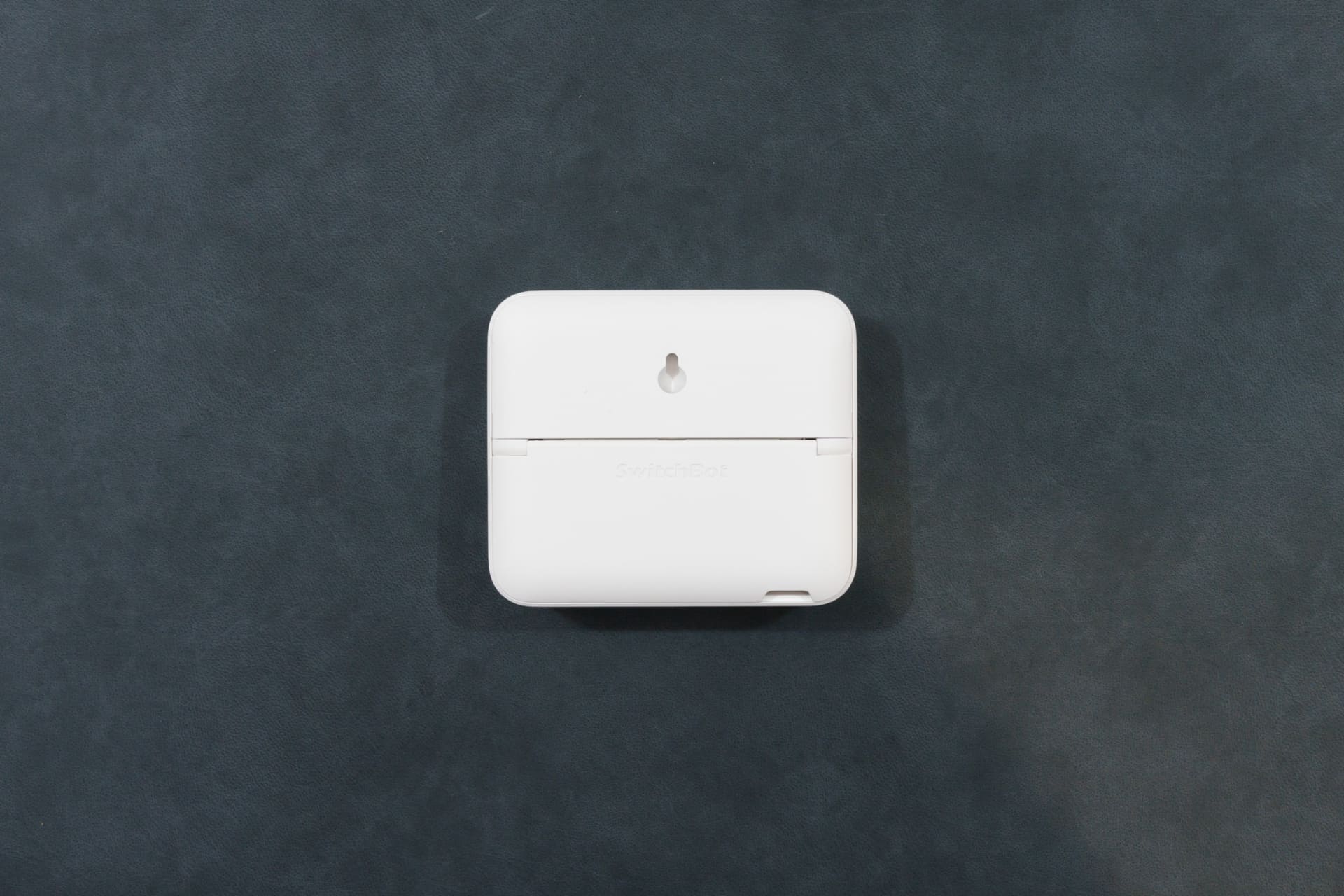 裏面はスタンドと壁掛け用のネジ穴、乾電池の装填口、給電用USB Type-Cポートがあります