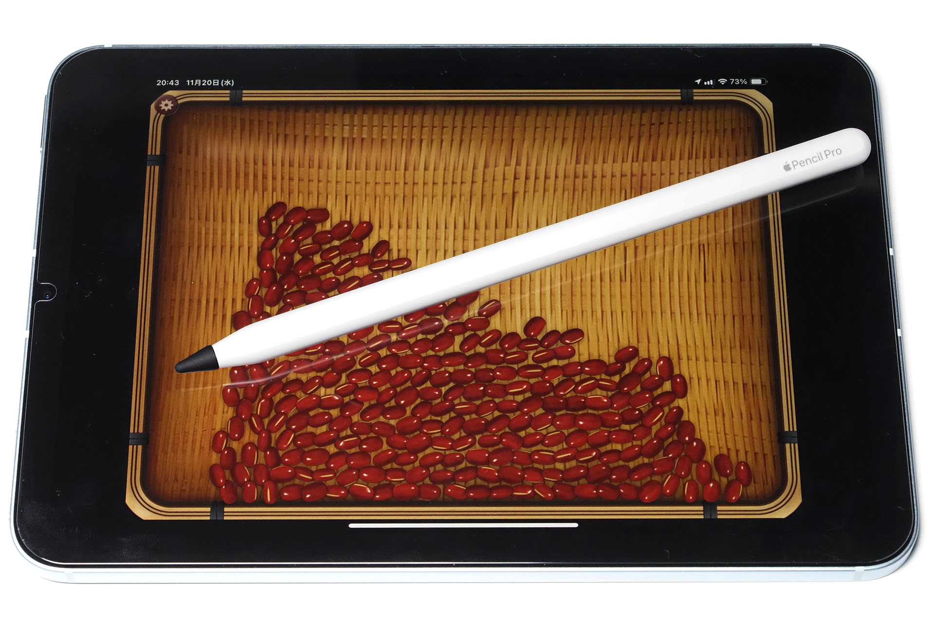 こちらは「あずきザザー」という効果音アプリ。Apple Pencil Proで音を鳴らせたりもする。