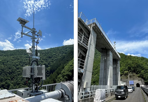 Starlinkを設置した様子