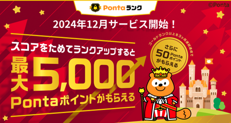 共通ポイント「Ponta」でランク制度スタート