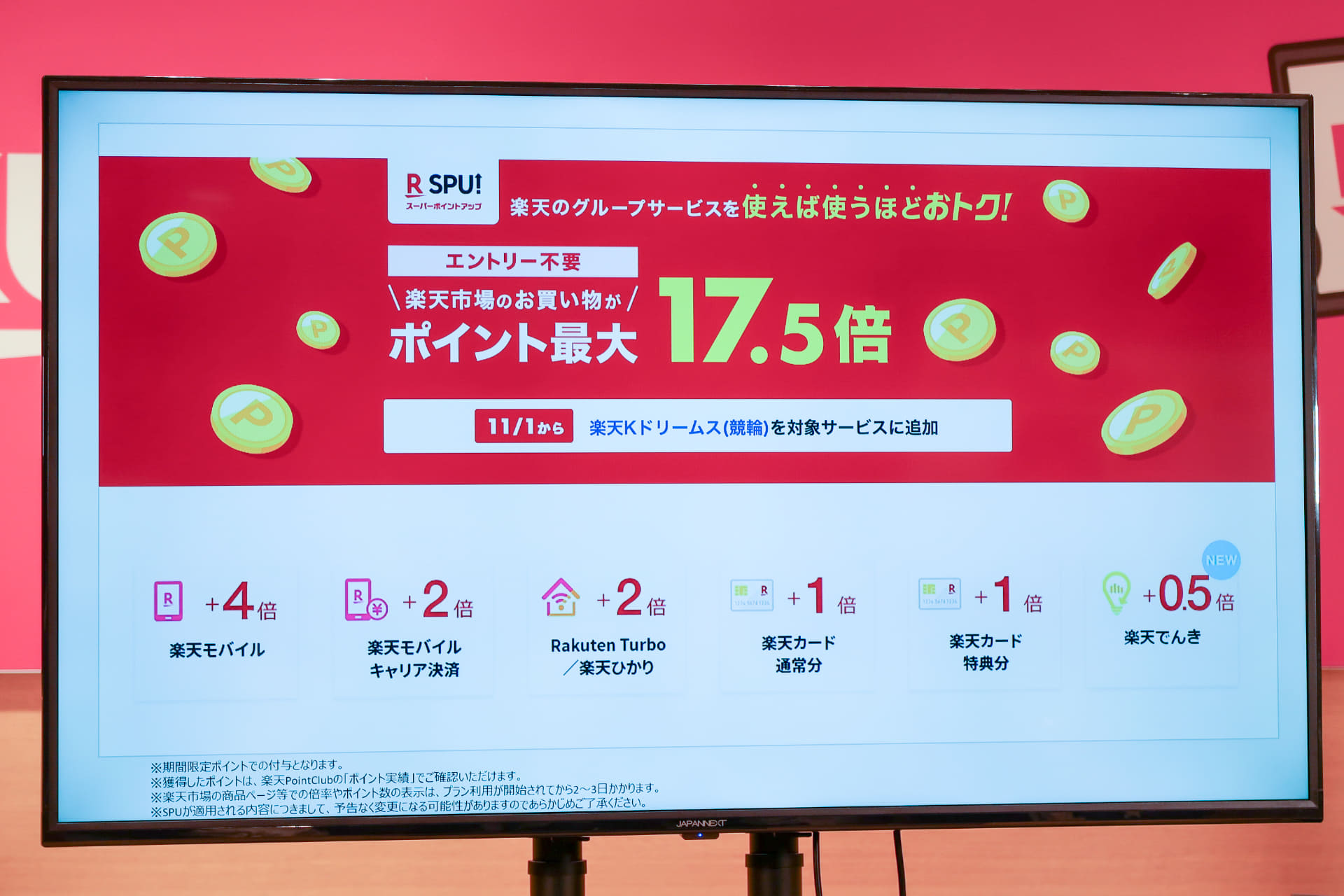 楽天モバイルユーザーはSPUが高倍率となり、楽天ポイントがどんどん貯まるしくみ