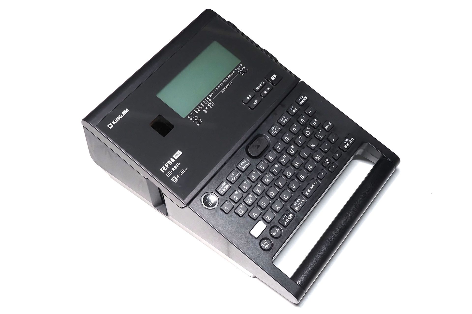 キングジムのテプラシリーズで最も高機能なフラッグシップ・ラベルライター「テプラ PRO SR-R980」。