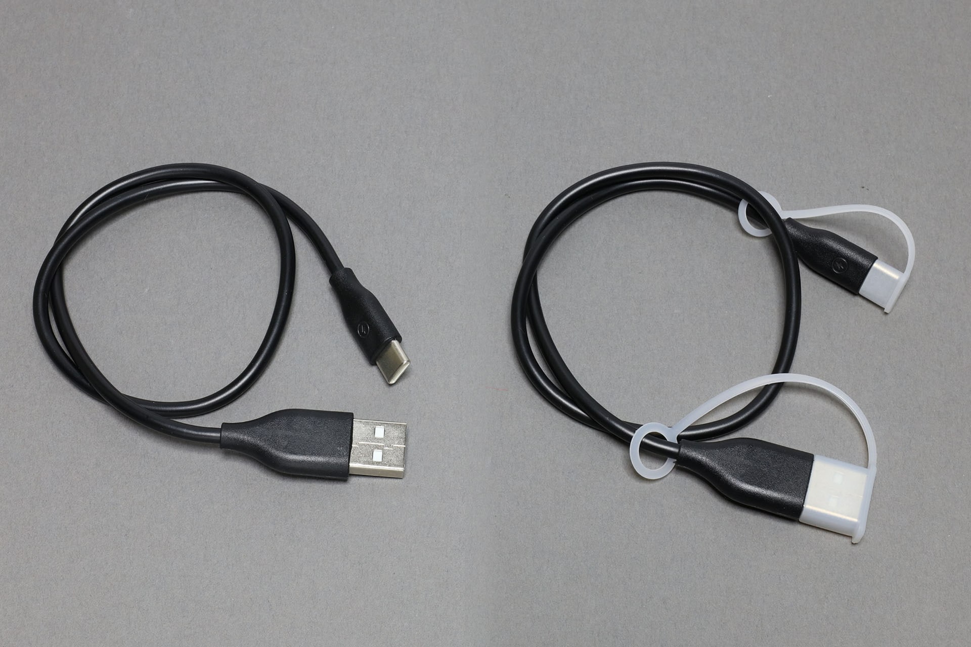 ケーブルの端子をシリコン素材のカバーで保護！