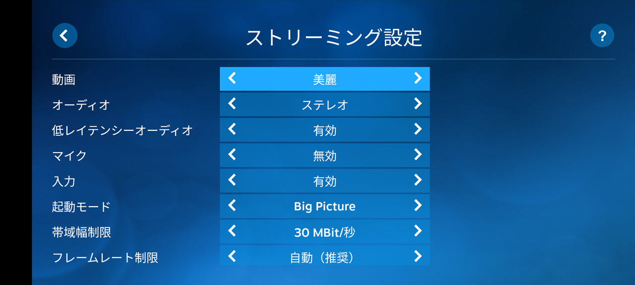 画質設定も細かくカスタマイズできる