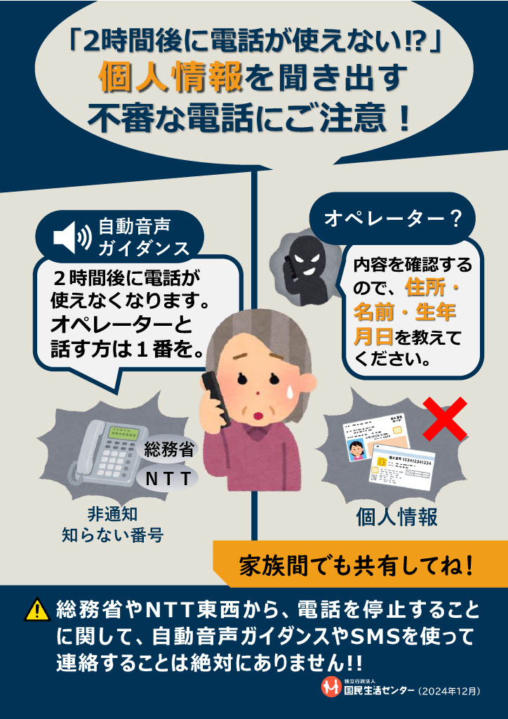 国民生活センターのWebサイトより