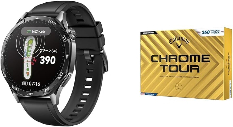「HUAWEI WATCH GT 5」と「CHROME TOUR 360° TRIPLE TRACKボール」