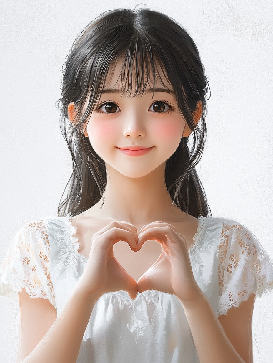 これもイイんだけど、やっぱり指の描写をかなりごまかしている感じが。顔や指は人間がよーく見る部位だから、すぐニセモノって感じがしてきちゃうニャ～。