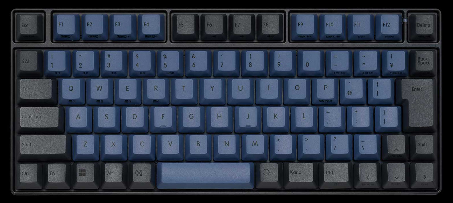 REALFORCE RC1用に発売されている交換用カラーキーキャップセットの「RC1 Color Keycaps Set」。これはダークブルーというカラーだ。